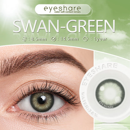 Cisne verde 14,5 mm 1 par | 1 año