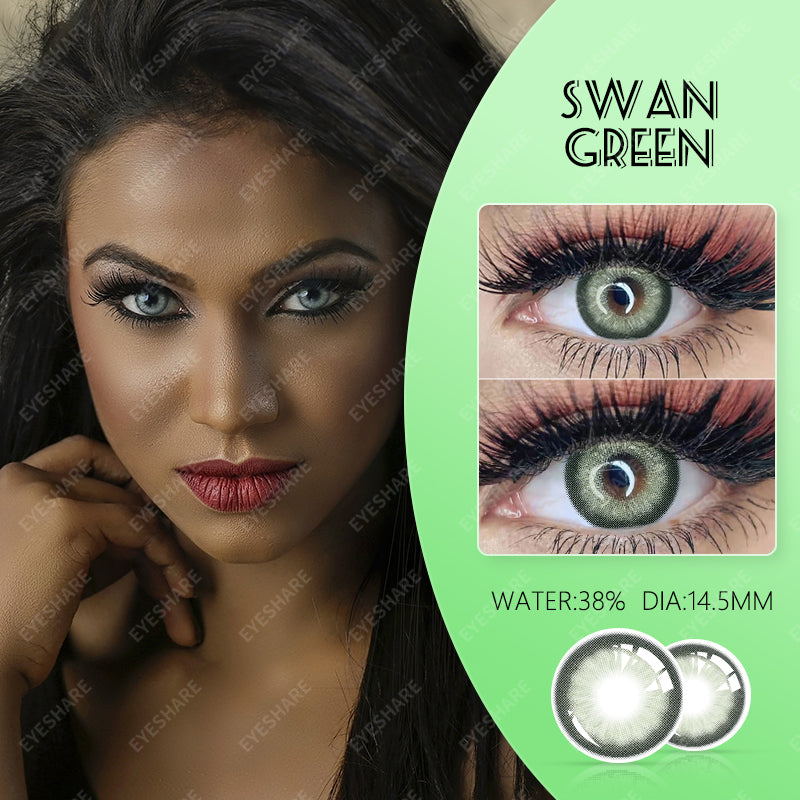 Cisne verde 14,5 mm 1 par | 1 año