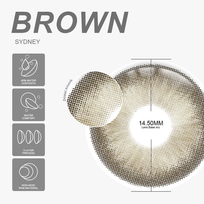Sydney Brown 14,5 mm, 1 par | 1 año