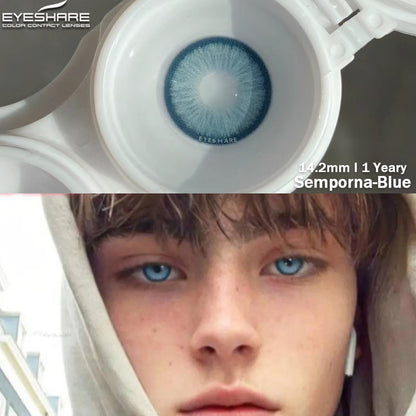 Semporna Azul 14,2 mm 1 par | 1 año
