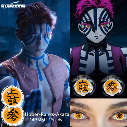 Cosplay Upper-Ranks-Akaza 14.5mm 1 Pair | 1 Year