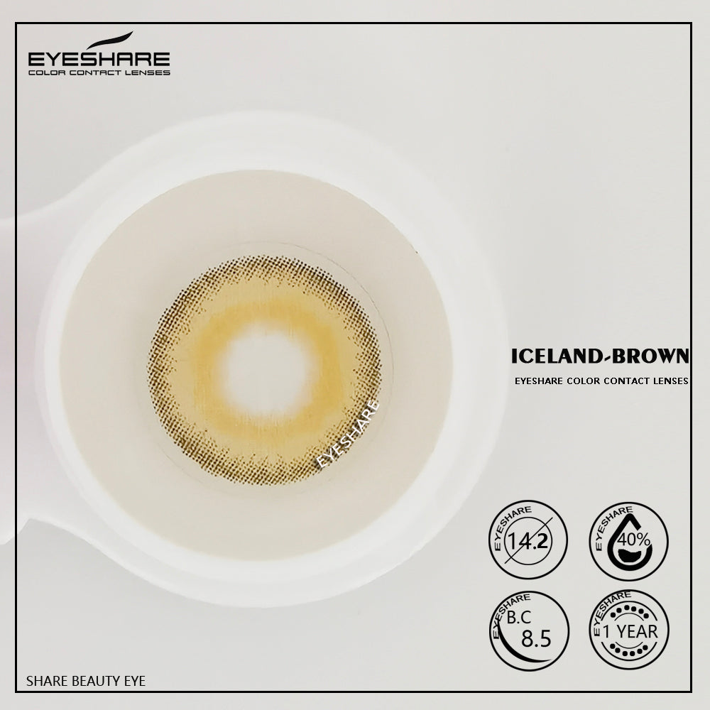 Marrón Islandia 14,2 mm 1 par | 1 año