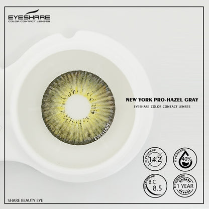 NewYork Hazel Gray 14,2 mm 1 par | 1 año