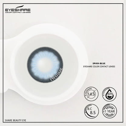 Swan Blue 14,5 mm 1 par | 1 año