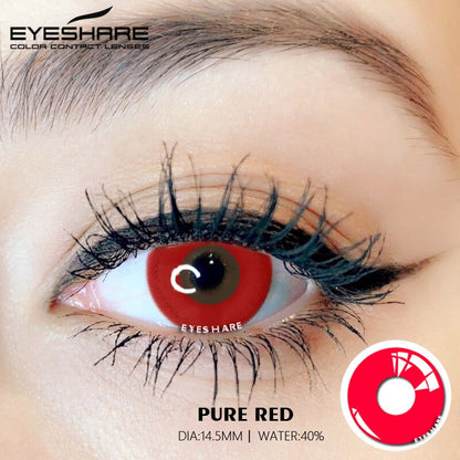 Cosplay Pure Red 14,5 mm 1 par | 1 año