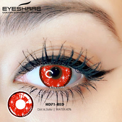 Cosplay HD71 Rojo 14,5 mm 1 par | 1 año