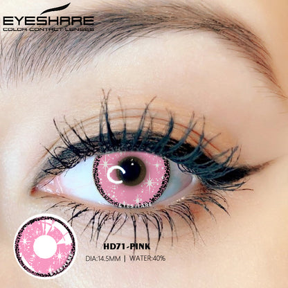 Cosplay HD71 Pink 14.5mm 1 Pair | 1 Year