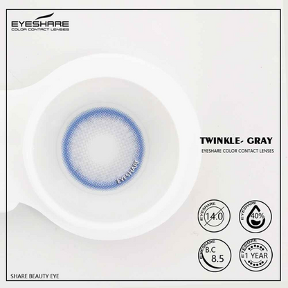 Twinkle Gray 14,0 mm 1 par | 1 año